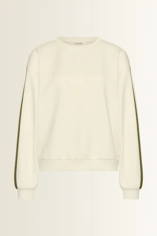Sweater met contraststrepen