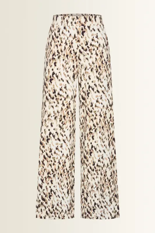 Dierenprint travel broek