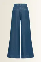 Broek in soepelvallende denim