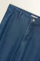 Broek in soepelvallende denim