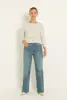 Denim broek met voorzakken