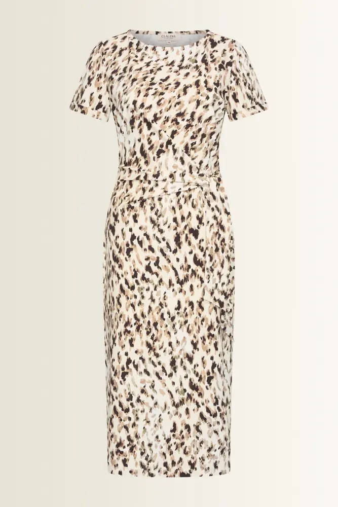 Dierenprint travel jurk