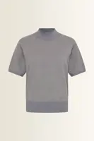 Trui met korte col en lurex-effect