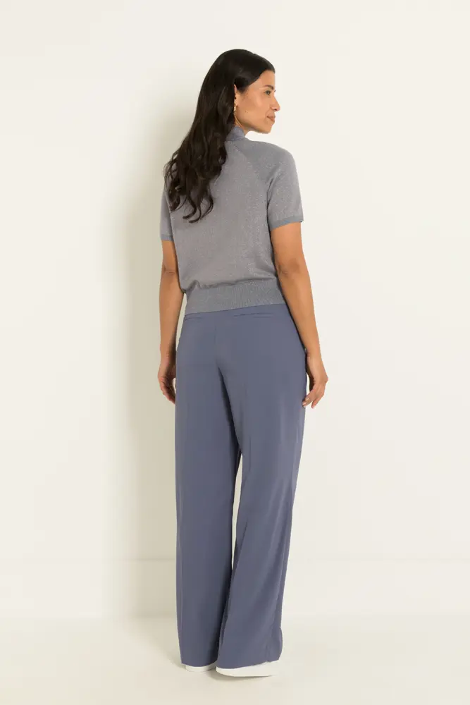 Trui met korte col en lurex-effect
