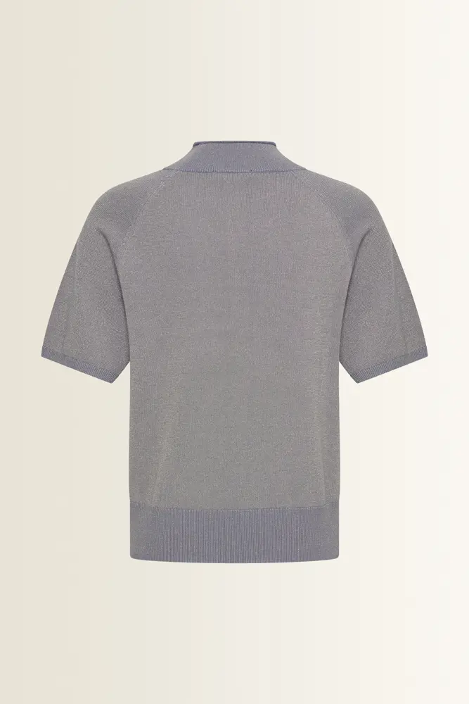 Trui met korte col en lurex-effect