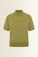 Trui met korte col en lurex-effect