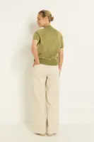 Trui met korte col en lurex-effect