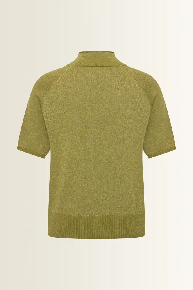 Trui met korte col en lurex-effect