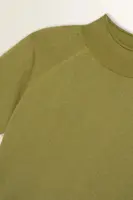 Trui met korte col en lurex-effect