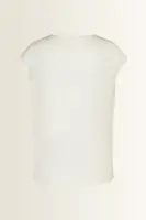 Jersey top met drapehals