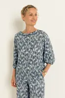 Print top met zachte plooival