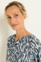 Print top met zachte plooival