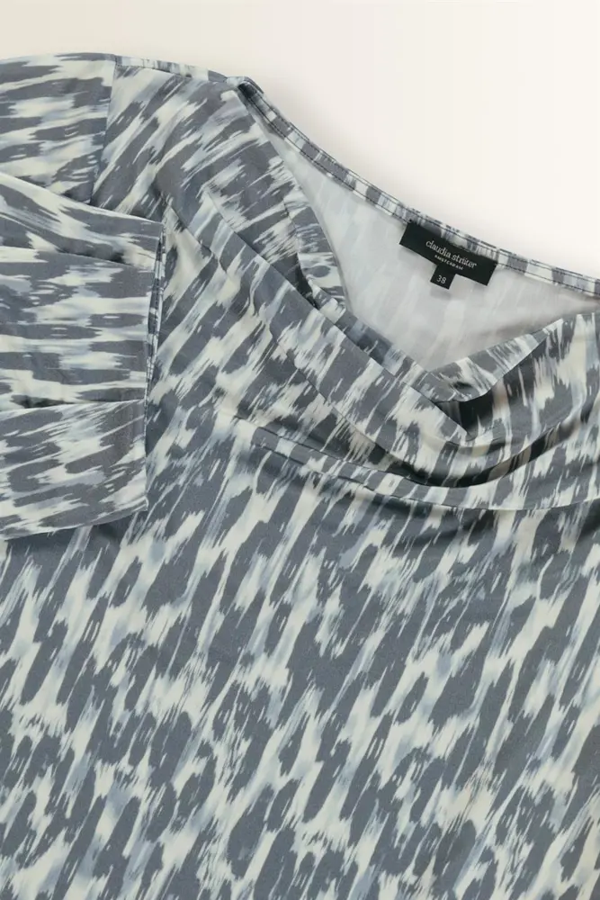 Print top met zachte plooival