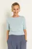 Top in jersey met ronde hals