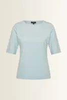 Top in jersey met ronde hals