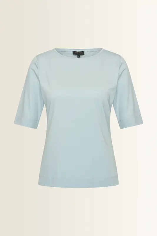 Top in jersey met ronde hals