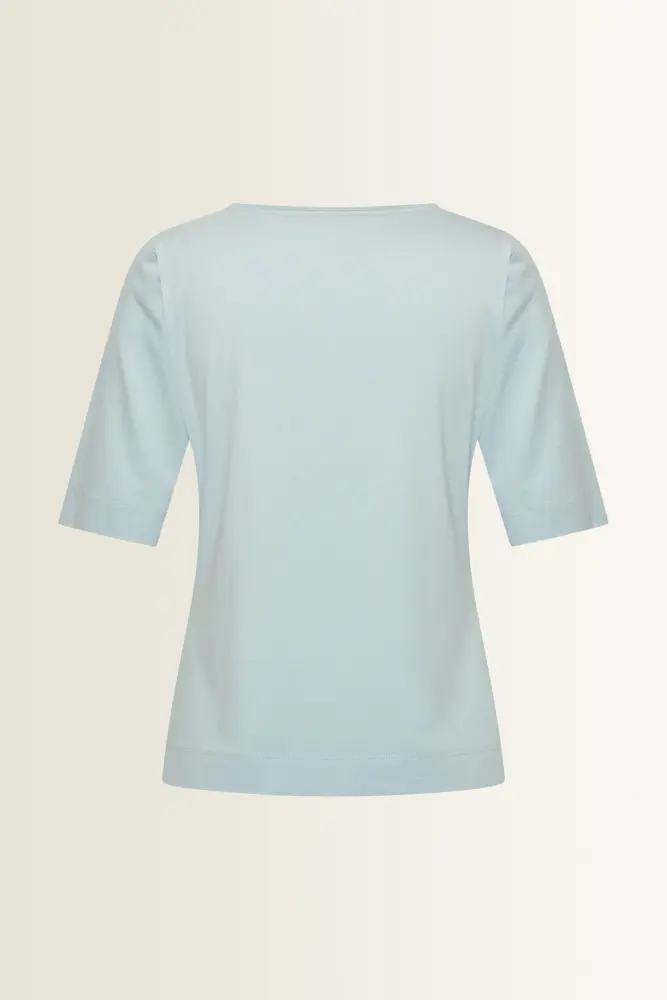 Top in jersey met ronde hals