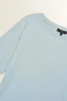 Top in jersey met ronde hals