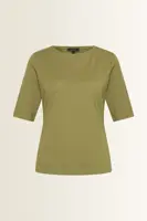 Top in jersey met ronde hals