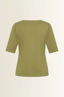 Top in jersey met ronde hals