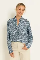 Print blouse met subtiele structuur