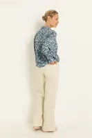 Print blouse met subtiele structuur