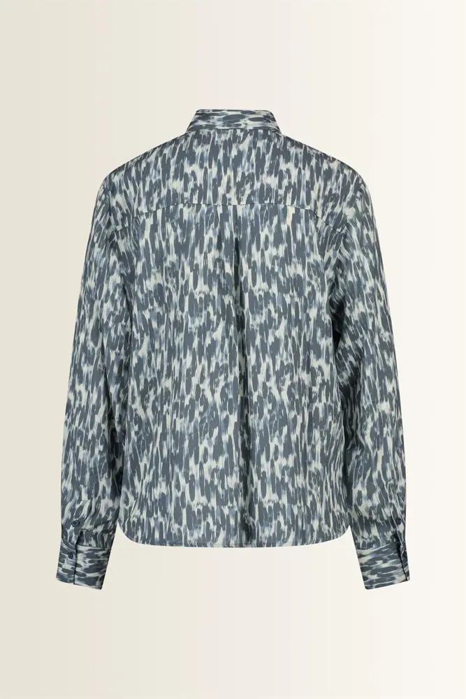 Print blouse met subtiele structuur