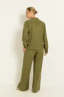 Blouse van glanzend lyocell