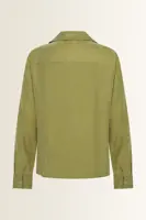 Blouse van glanzend lyocell