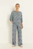 Palazzo print broek van jersey