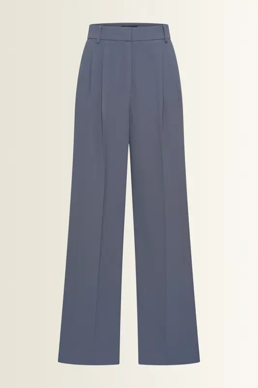 Wijde pantalon van crêpe