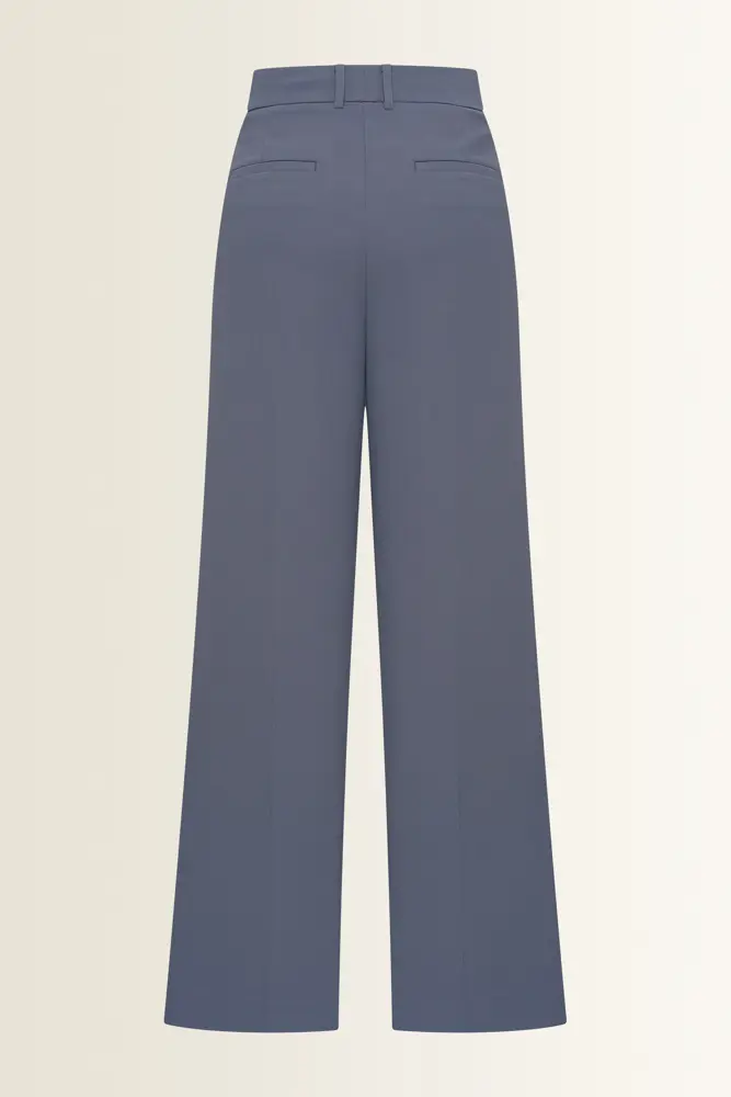 Wijde pantalon van crêpe