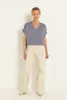 Rechte jeans met subtiel paneeleffect