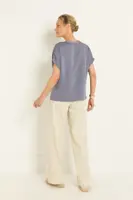 Rechte jeans met subtiel paneeleffect