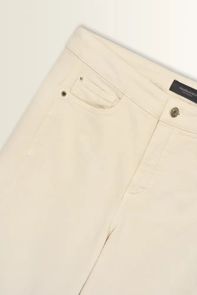 Rechte jeans met subtiel paneeleffect