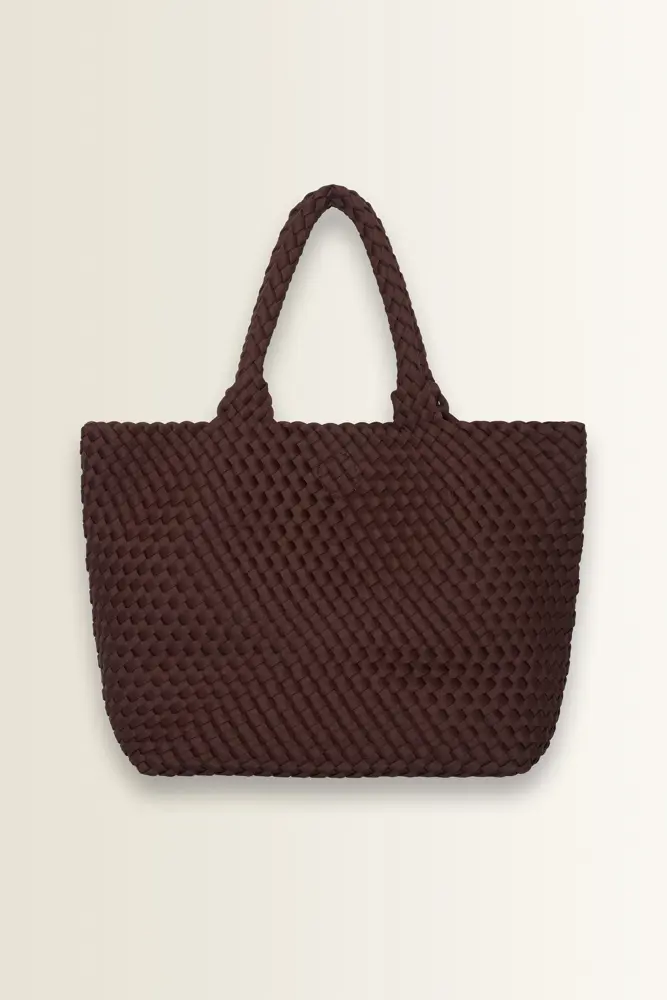 Shopper met vlechtstructuur