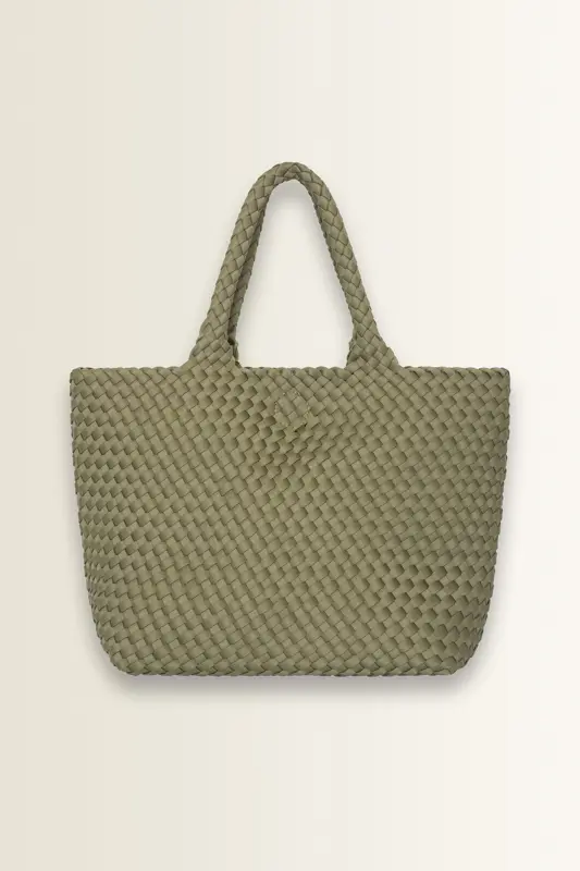 Shopper met vlechtstructuur