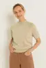 Trui met korte col en lurex-effect