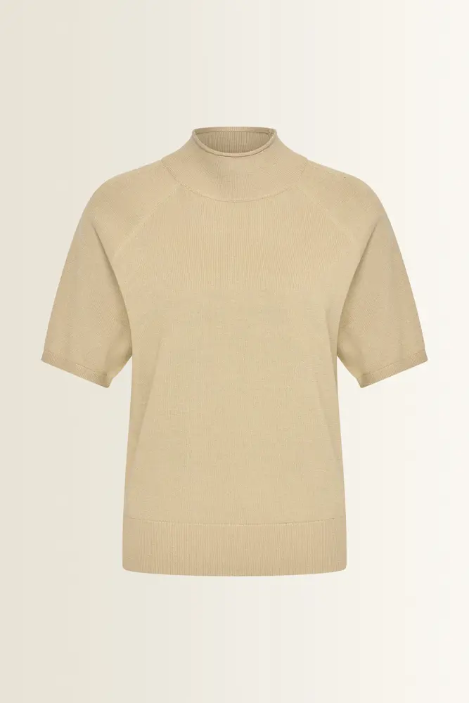 Trui met korte col en lurex-effect