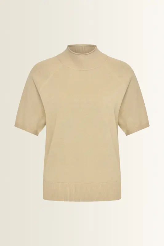Trui met korte col en lurex-effect
