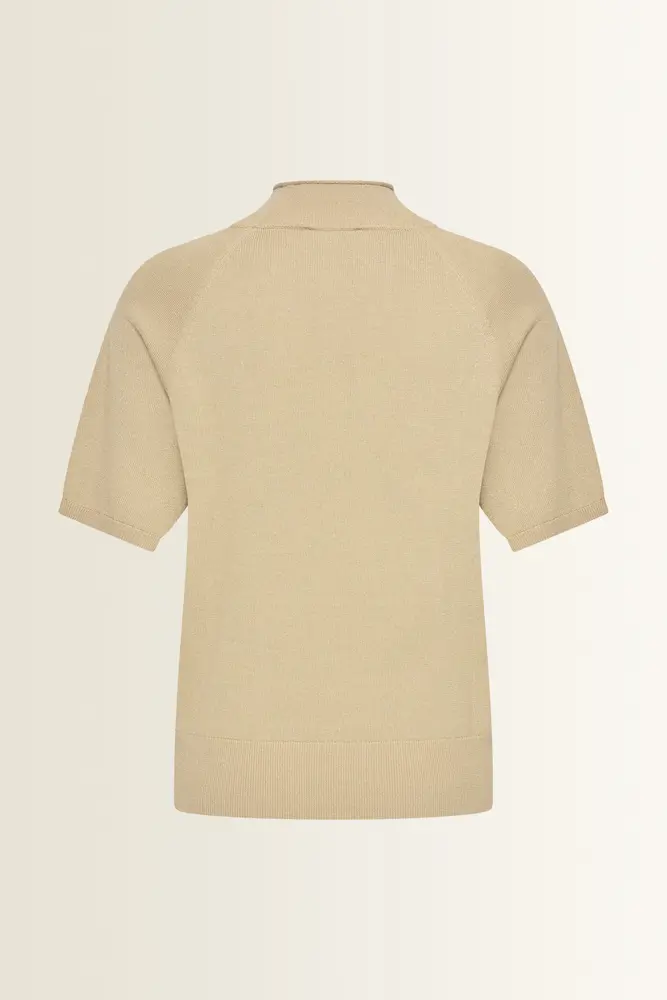 Trui met korte col en lurex-effect