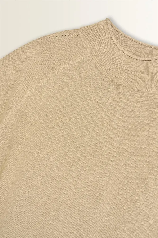 Trui met korte col en lurex-effect