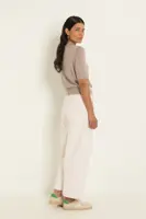 Gebreide polo met metallic garen