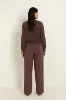 Merinowollen vest met ronde hals
