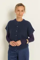 Mouwloos vest in alpacamix