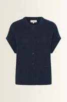 Mouwloos vest in alpacamix