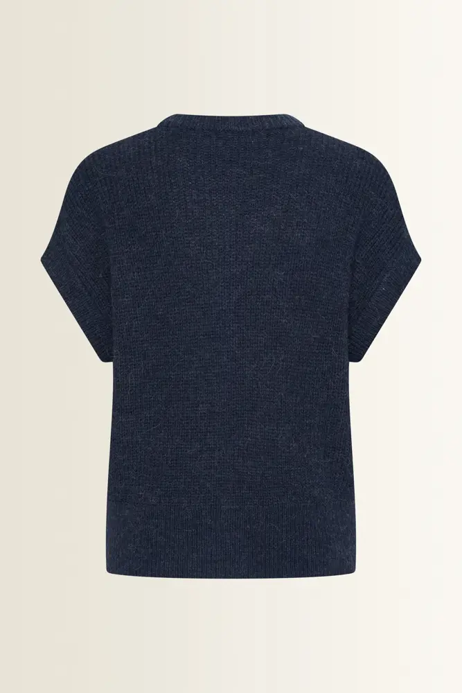 Mouwloos vest in alpacamix