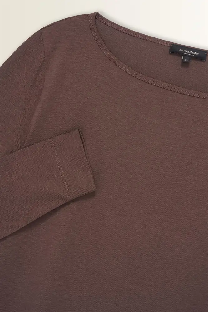 Top met soepele stretchjersey