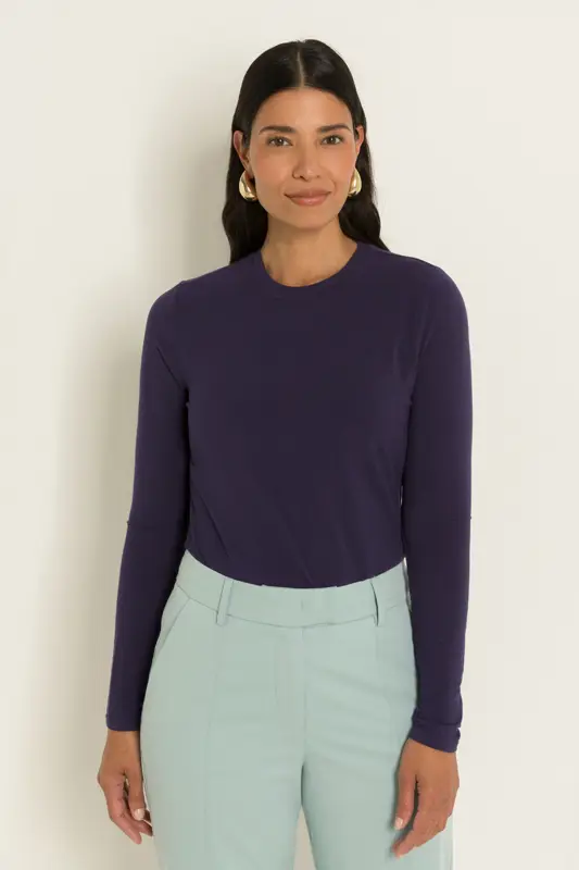 Jersey top met lange mouwen