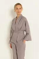 Kimonoblouse met ruitdessin
